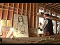 Elektrikli çivi çakma makinasiyla Mona Lisa