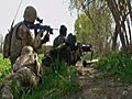 British Army Troops Fighting In Marjah,  Afghanistan