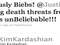 Bieber Fans Threaten Kim