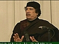 Gaddafi blames foreigners