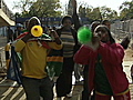 Football fever hits S. Africa