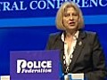 Theresa May: police cuts have to be made