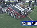VIDEO: Fire truck crash snarls I-95