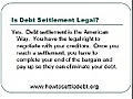 Debt settlement legit? Can I negotiate down my credit card debt?