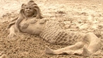 How to build a sand mermaid