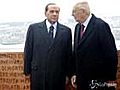 Napolitano e Berlusconi al belvedere del Gianicolo