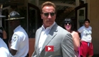 Arnold Schwarzenegger And Son At Grove