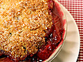 Raspberry-Rhubarb Biscuit Cobblers