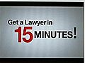 Service Promises Lawyer In 15 Minutes