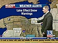 VIDEO: 13WHAM Weather Authority Midday Forecast -- 01/08/09