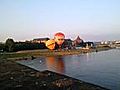 Start von Heißluftballone in Dresden