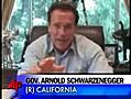 Raw Video: Schwarzenegger,  Knife Star on Twitter