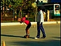 Web Extra: Kid Training To Skate Under 100 Cars
