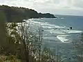 Royalty Free Stock Video SD Footage Static Shot of Nakalele Point,  Ocean and North Coastline in Maui, Hawaii