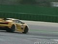 Lamborghini Gallardo SuperTrofeo on the race track