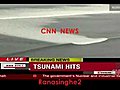 TSUNAMI WAVES SWAMP SENDAI .-- JAPAN EARTHQUAKE 11-03-2011