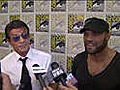 Sylvester Stallone,  Randy Couture The Expendables Interviews