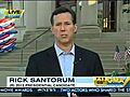 Santorum on GMA with presidential announcement