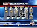 VIDEO: 13WHAM Weather Authority Morning Forecast 11/06/08