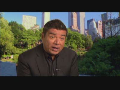 George Lopez is a funny little blue Smurf and he likes it