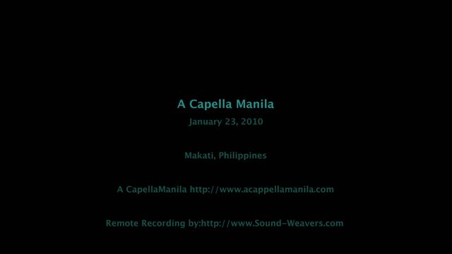 A Capella Manila Choir - Live Remote Recording in Philippines