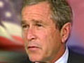 Bush downplays crisis