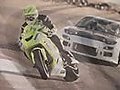 Motorcycle vs. Car Drift Battle!!!