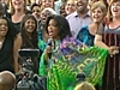 Oprah climbs the Harbour Bridge