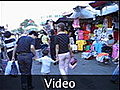 Food 04 - Central market outside - book seller - Phnom Penh, Cambodia