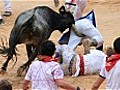 Tourist gored in Pamplona bull run