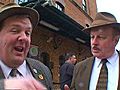 Group performs &#039;Who’s On First?&#039; at Camden Yards