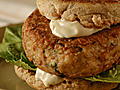 Veggie Burgers with Tahini Mayonnaise