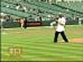 Meteorologist Tim Williams Throws Out First Pitch