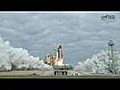 Shuttle Endeavour blasts off