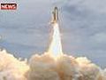 Final lift-off for space shuttle