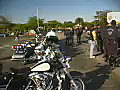 Royalty Free Stock Video SD Footage Police Motorcycles at the Fun in the Sun Toy Run in Ft. Lauderdale,  Florida in 2003