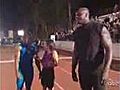 Shaq vence a Tyson Gay