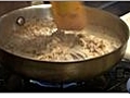 Mushroom Tartlets - Sautéing the Mushrooms