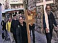 Raw Video: Pilgrims in Jerusalem on Good Friday
