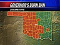 Gov. Fallin Issues Burn Ban For 45 Counties