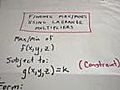 LaGrange Multipliers - Finding Maximum or Minimum Values