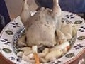 Poached Chicken with Mushrooms and Vegetables