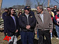 Bush Offers Hugs,  Help to Tornado Victims