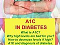 A1C in Diabetes. What is it? Its significance in managing diabetes? Dr Anup,  MD