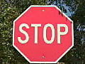 Royalty Free Stock Video HD Footage View of a Stop Sign