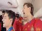 El interior del avión que trajo a La Roja a España