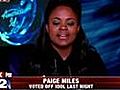 Paige Miles Booted from &#039;Idol&#039;