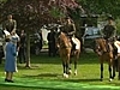 Queen visits horses in Ireland