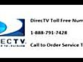 DirecTV - Toll Free Number - 1-888-791-7428 - Order New Service