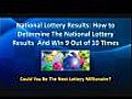 Simple Techniques to Know Your Next National Lottery Results